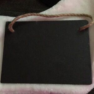 Black Hanging Chalkboard Sign